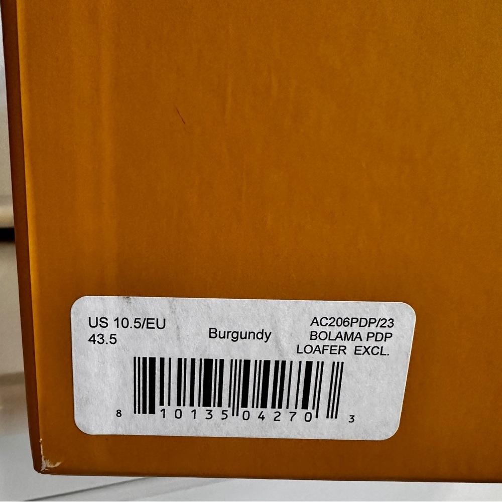 NWT Armando Cabral Men's Bolama Burgundy Leather Slip-On Loafers US 10.5 EU 43.5 - Picture 11 of 11
